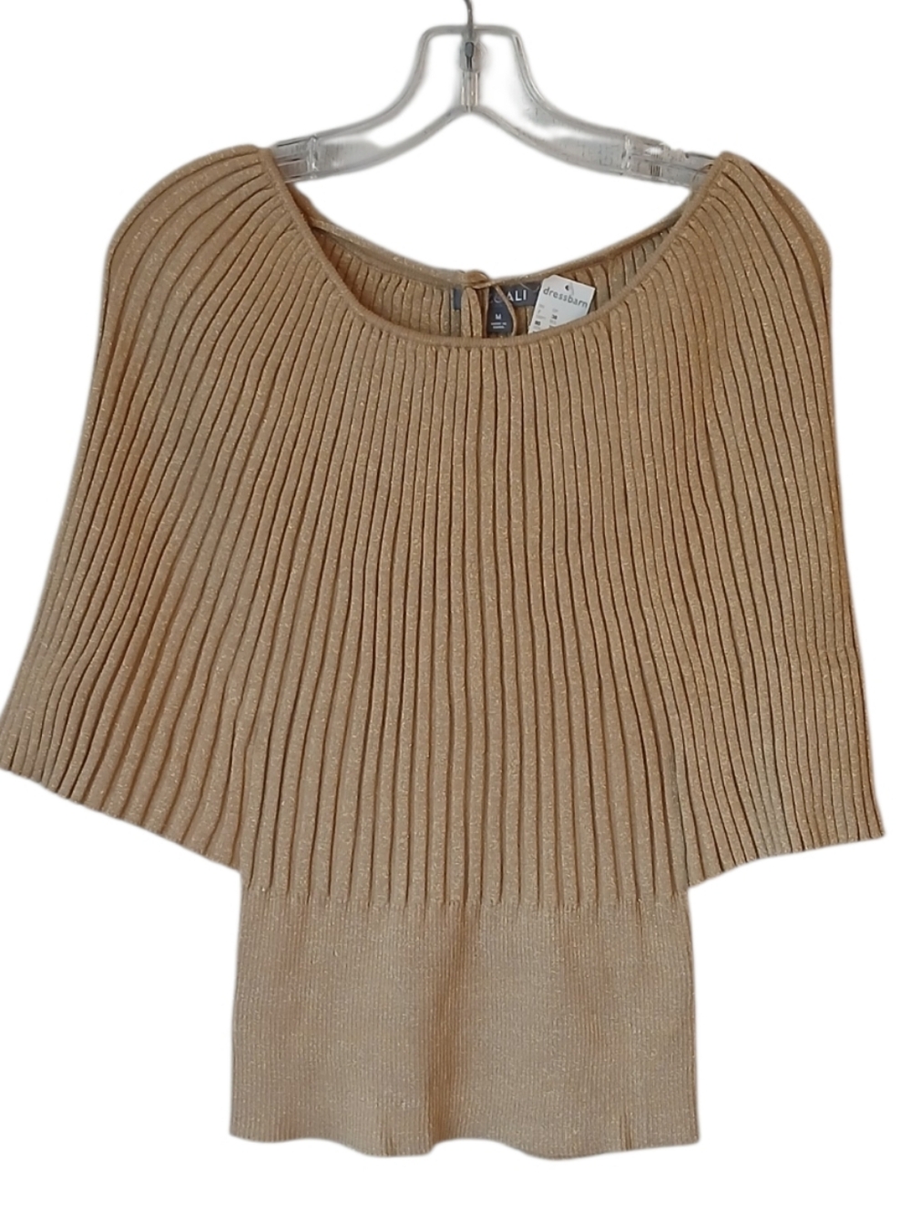 Roz& Ali Ribbed Shimmery Sweater Size Medium NWT